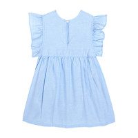 Louise Ruffle Baby Dress, Chambray