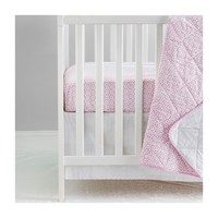 Posie Baby Quilt, Light Plum