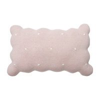 Knitted Biscuit Cushion, Pink