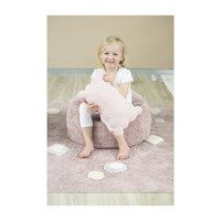 Knitted Biscuit Cushion, Pink
