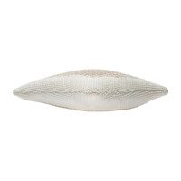 Knitted Candy Cushion, Ivory/Linen
