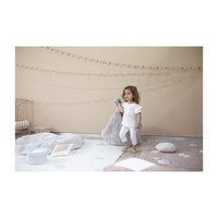 Knitted Candy Cushion, Ivory/Linen