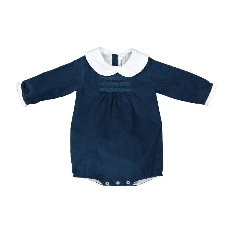 Garance Corduroy Romper, Navy Garance Corduroy Romper, Navy