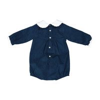 Garance Corduroy Romper, Navy