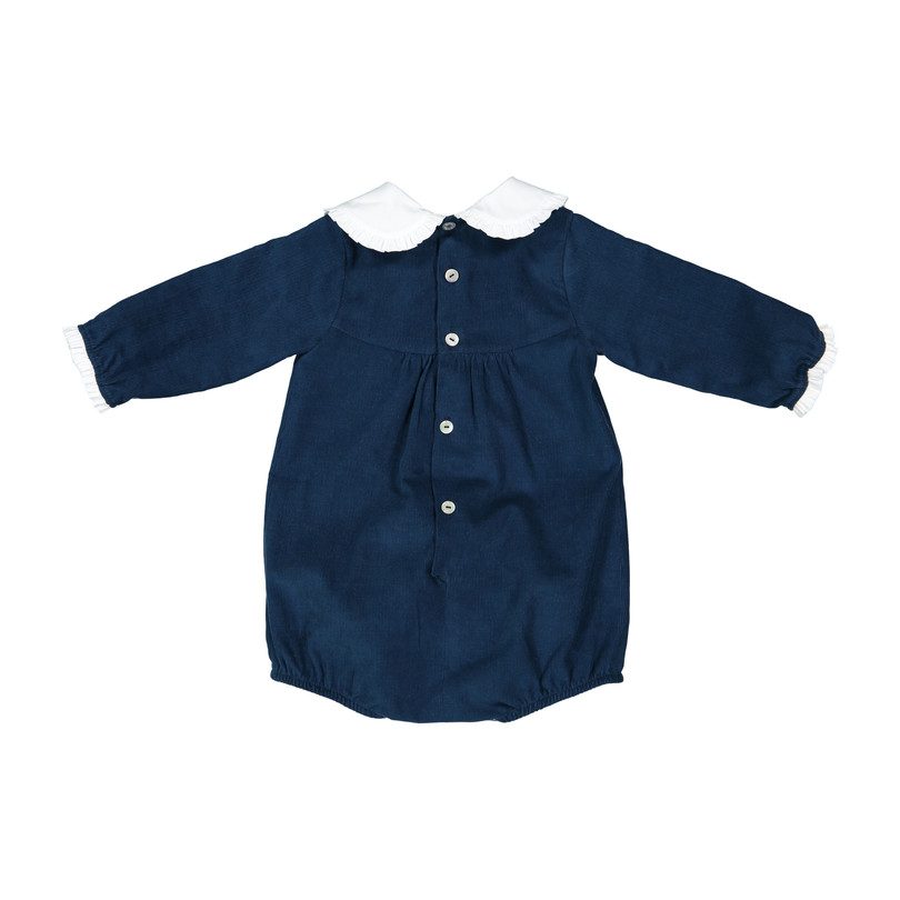 Garance Corduroy Romper, Navy Garance Corduroy Romper, Navy