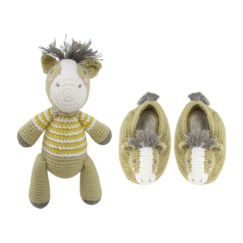 Crochet Horse Rattle Doll & Booties Crochet Horse Rattle Doll & Booties