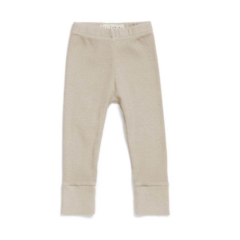 sand ribbed leggings