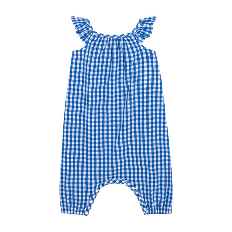 Annabelle Romper, Royal Gingham Annabelle Romper, Royal Gingham