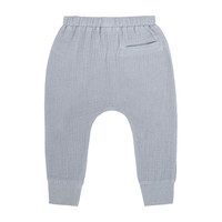 Mattie Jogger Pant, Dusty Blue Cotton Muslin