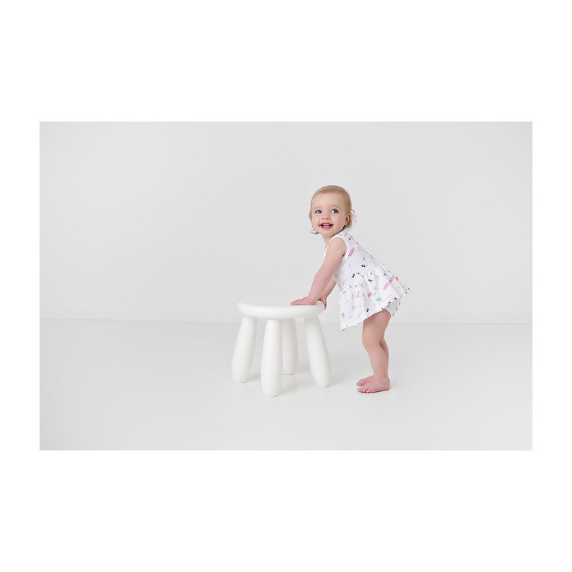 Riley Ballerina Romper, Pink Surf Riley Ballerina Romper, Pink Surf