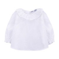 Pierrot Collar Blouse, White