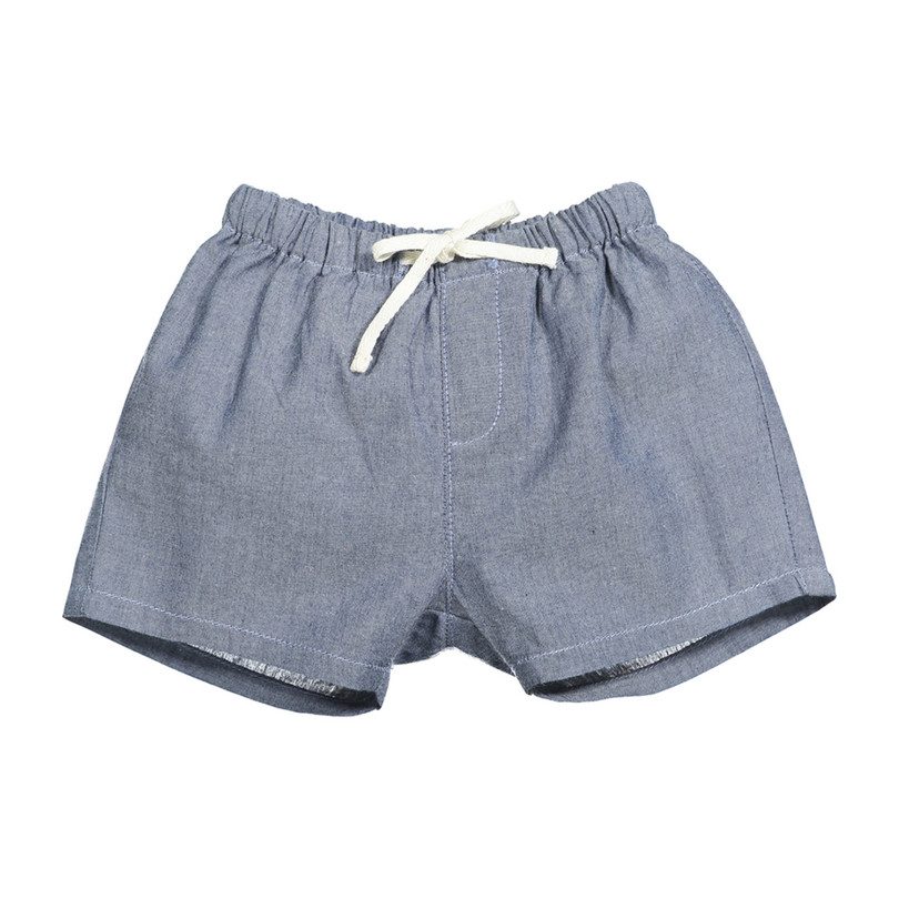 Chambray Shorts, Medium Denim Chambray Shorts, Medium Denim
