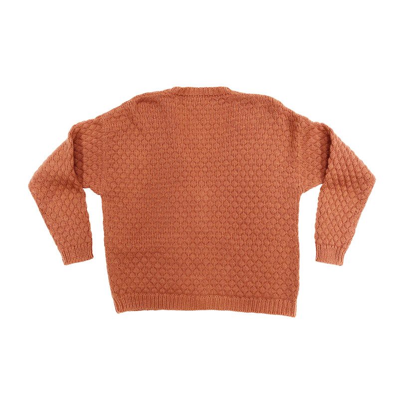 Women's Rust Alpaca Wool Cardigan Women's Rust Alpaca Wool Cardigan