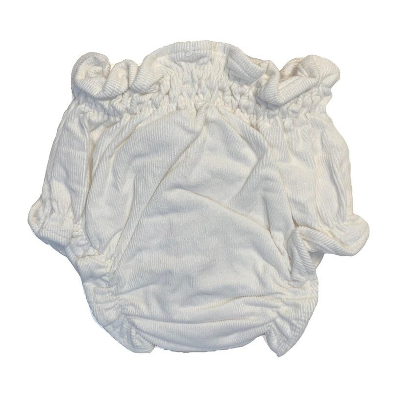 Bruno Corduroy Baby Bloomer, White Bruno Corduroy Baby Bloomer, White