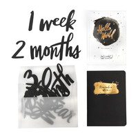 Milestone Numbers & Memory Book, Black