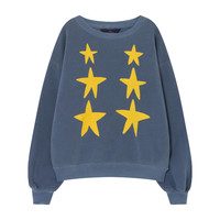 Bear Sweatshirt, Blue Stars