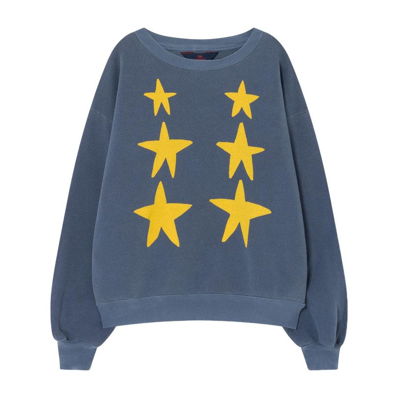 Bear Sweatshirt, Blue Stars Bear Sweatshirt, Blue Stars