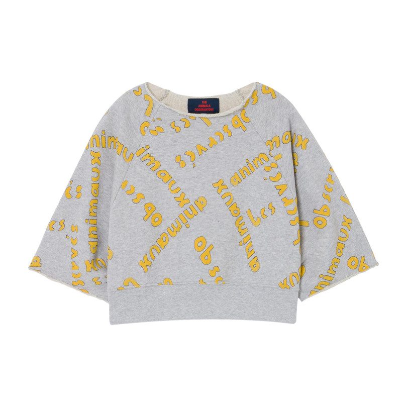 Squab Sweatshirt, Grey Les Animaux Squab Sweatshirt, Grey Les Animaux