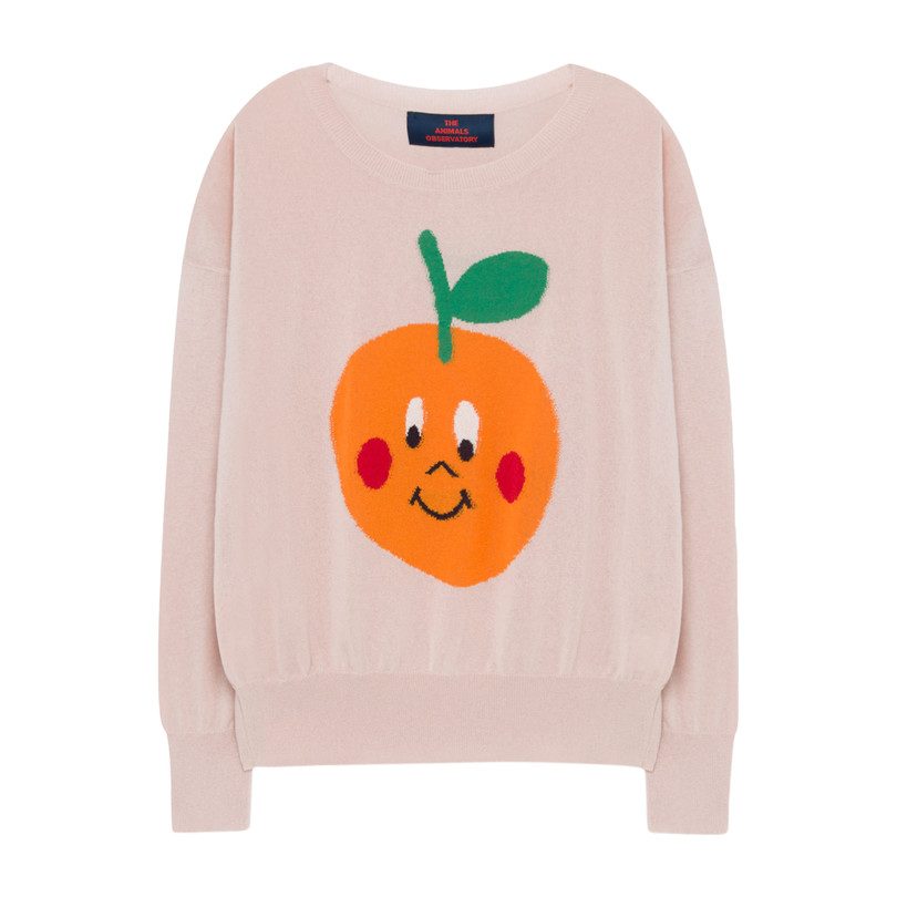 Fruit Bull Sweater, Soft Pink - Tops - Maisonette