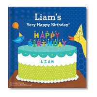 My Very Happy Birthday Personalized Board Book, Blue