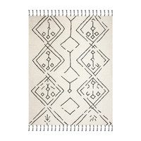 Casablanca Cleo Rug, Ivory/Black