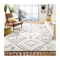 Casablanca Cleo Rug, Ivory/Black