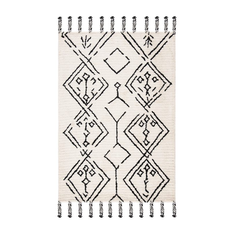 Casablanca Cleo Rug, Ivory/Black Casablanca Cleo Rug, Ivory/Black