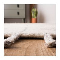 Casablanca Cleo Rug, Ivory/Silver