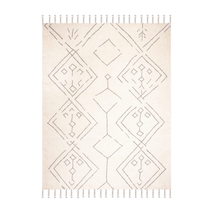 Casablanca Cleo Rug, Ivory/Silver Casablanca Cleo Rug, Ivory/Silver