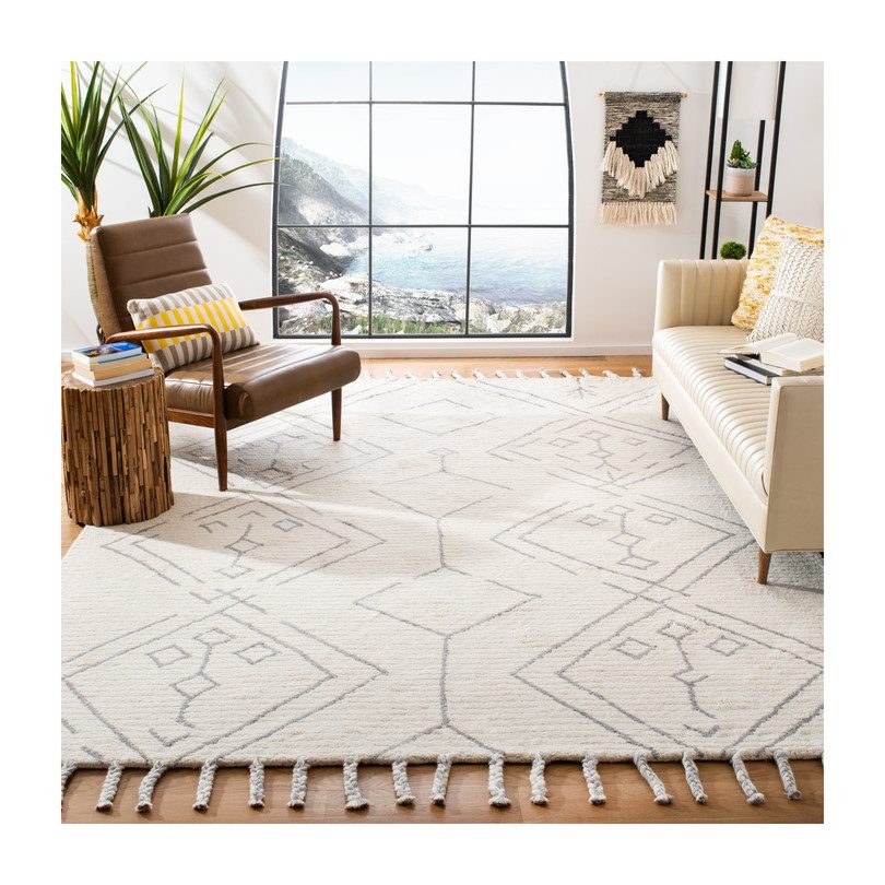 Casablanca Cleo Rug, Ivory/Silver Casablanca Cleo Rug, Ivory/Silver