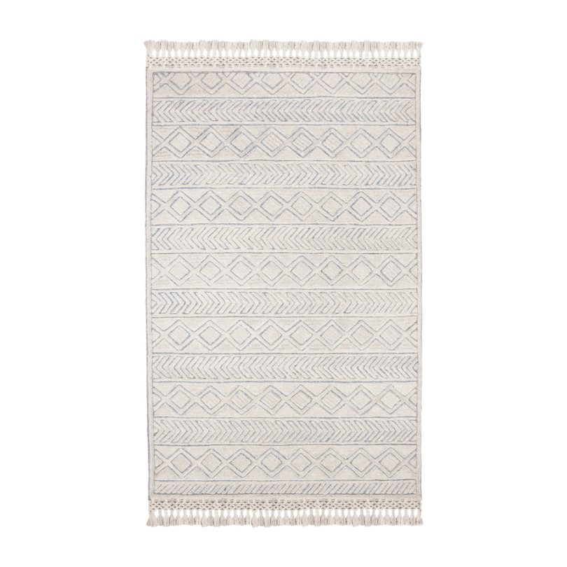 Casablanca Winter Rug, Ivory/Blue Casablanca Winter Rug, Ivory/Blue