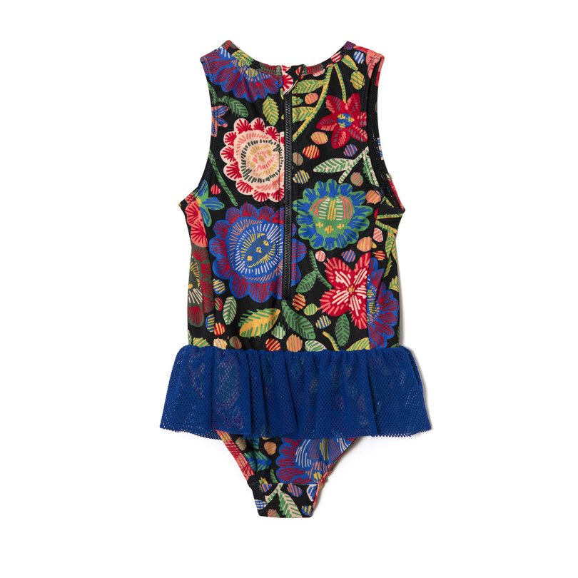 *Exclusive* Tuto Matyo Floral One Piece, Maisonette Blue *Exclusive* Tuto Matyo Floral One Piece, Maisonette Blue