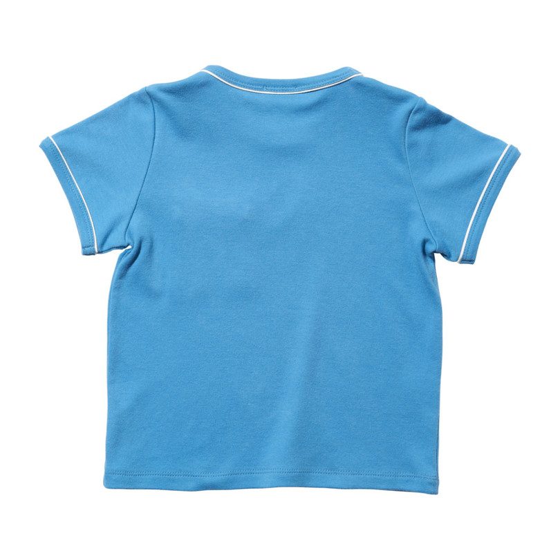 Piped T-Shirt, Blue Piped T-Shirt, Blue
