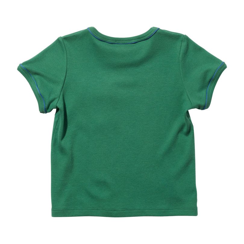 Piped T-Shirt, Green Piped T-Shirt, Green