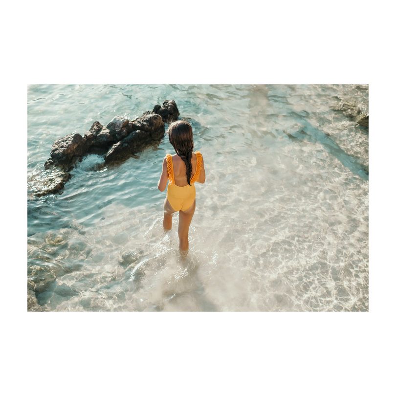 Bora Bora One Piece Swimsuit, Yellow Bora Bora One Piece Swimsuit, Yellow