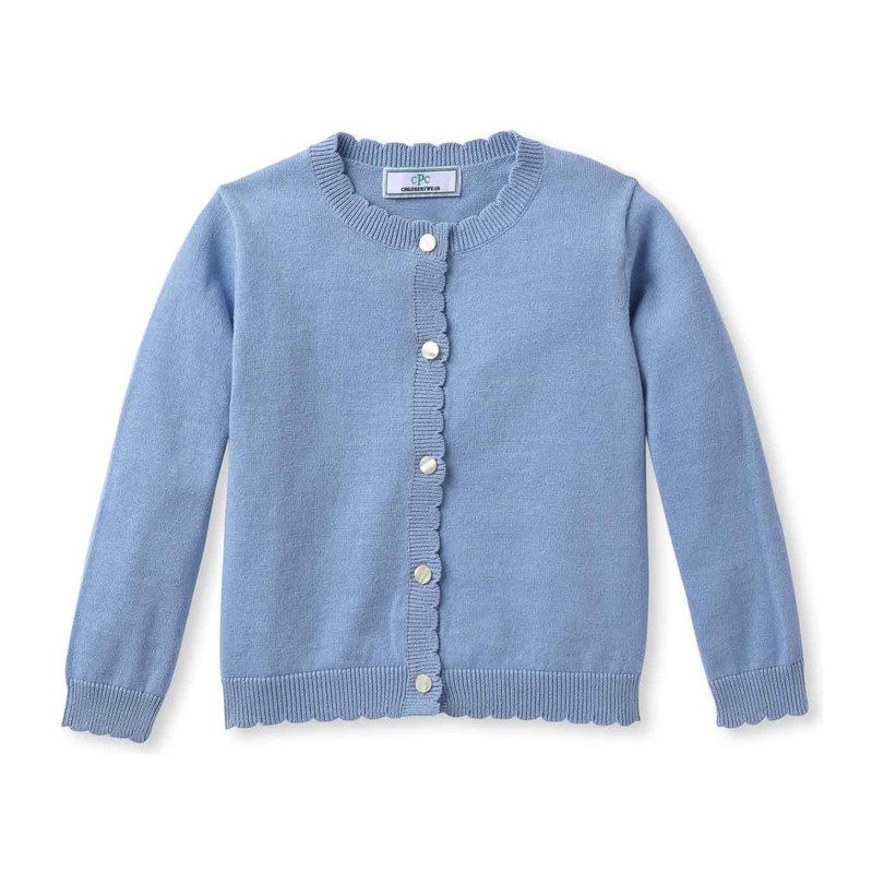 Rachel Picot Cardigan, Placid Blue Rachel Picot Cardigan, Placid Blue