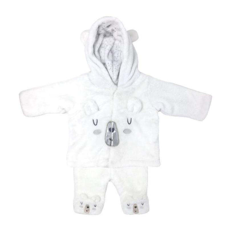 Arctic Polar Bear 2-Piece Set, White Arctic Polar Bear 2-Piece Set, White