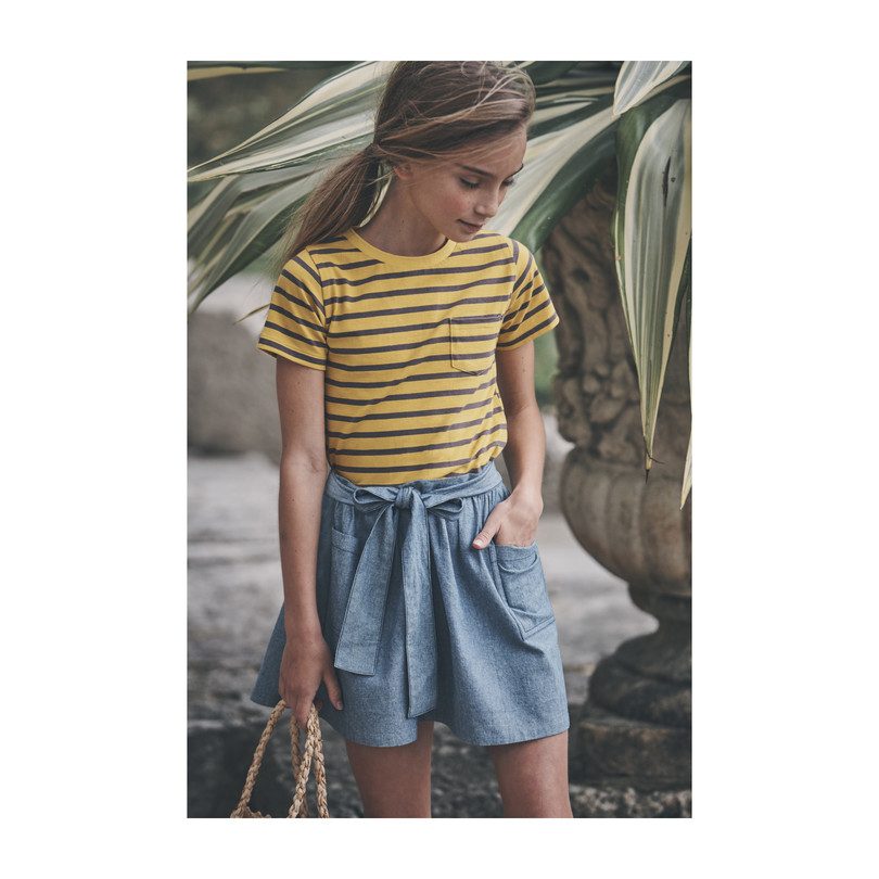 Willow Bow Skirt, Chambray Willow Bow Skirt, Chambray