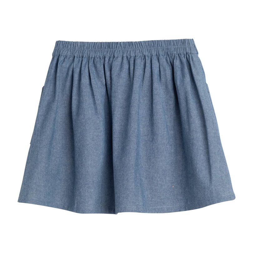 Willow Bow Skirt, Chambray Willow Bow Skirt, Chambray