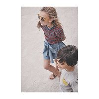 Willow Bow Skirt, Chambray