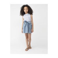 Willow Bow Skirt, Chambray