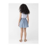 Willow Bow Skirt, Chambray