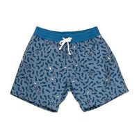 Tommaso Swimshort, Dusty Blue Fish Print - Swim - Maisonette