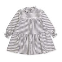 Elisabeth Dress, Grey Stripes