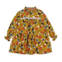 Elisabeth Dress, Ocher Flowers