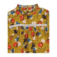 Elisabeth Dress, Ocher Flowers