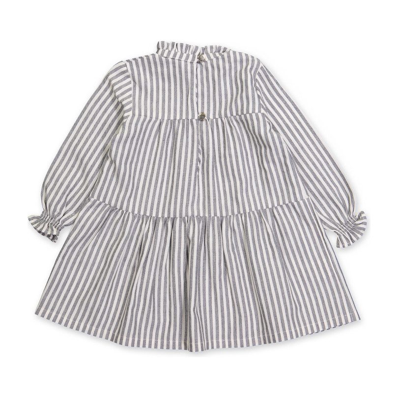 Elisabeth Dress, Grey Stripes Elisabeth Dress, Grey Stripes