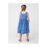 Olympia Button Front Dress, Blue Strawberries