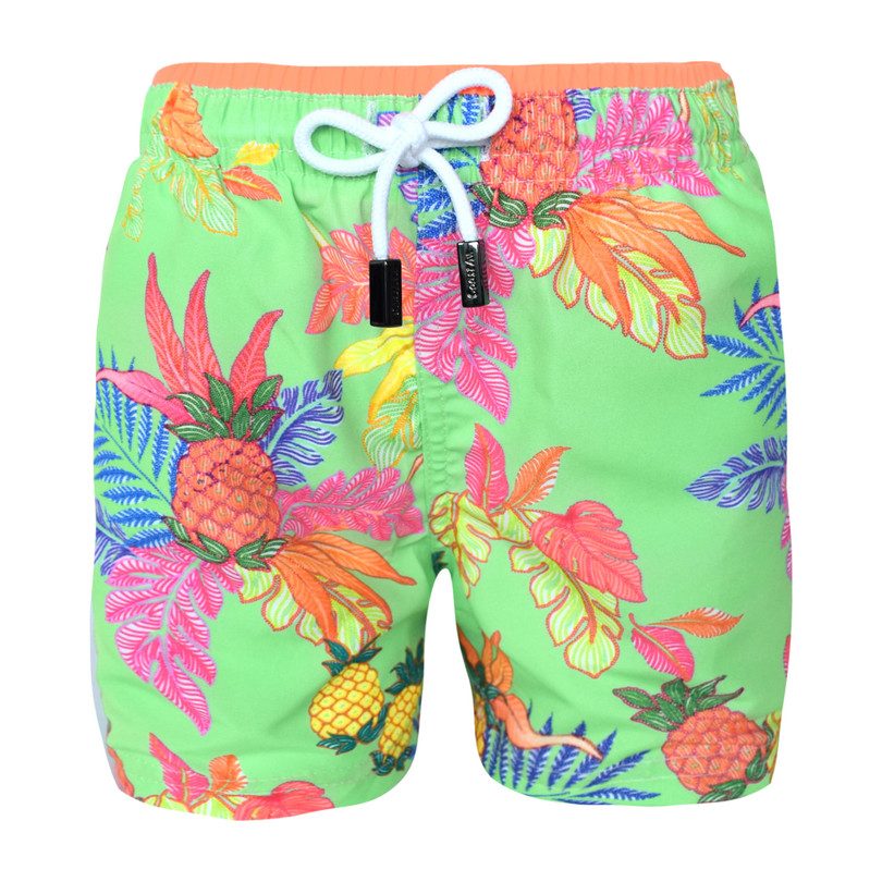 neon swimming trunks