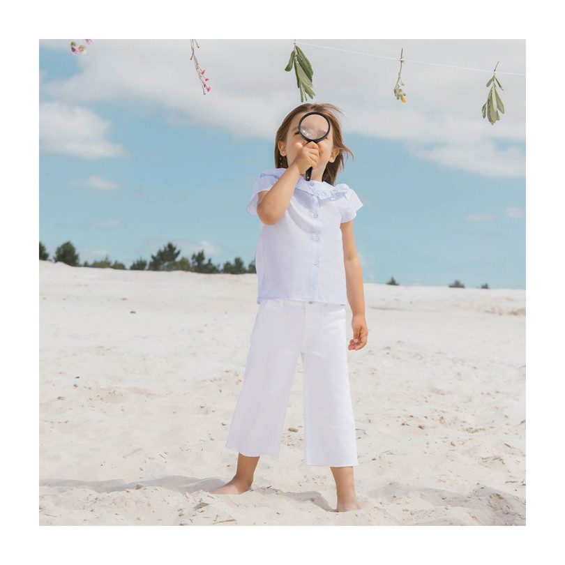 Serena Trousers, White Serena Trousers, White